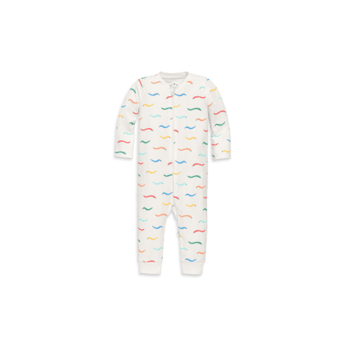 Baby Organic Zip Romper In Baby Bugs