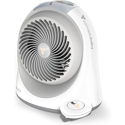 Sensa Nursery Space Heater, 1200W with Adjustable Thermostat, Electric Heater for Baby with Locking Controls, Tipover Protection, Safety Shutoff, Crib Temperature Sensor