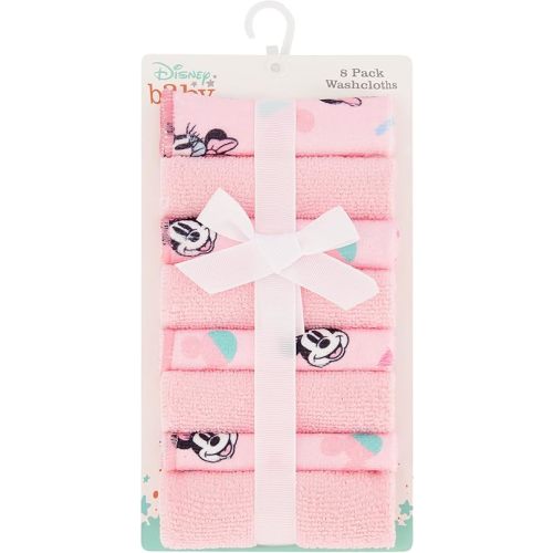 Cudlie Disney Baby Washcloths with Nursery Characters | 8 Pack of Kids Washcloths for Bath | Baby Shower Gifts and Baby Stuff for Newborns
