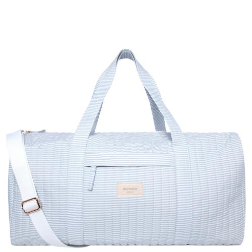 powder blue stripe weekender bag – minnow