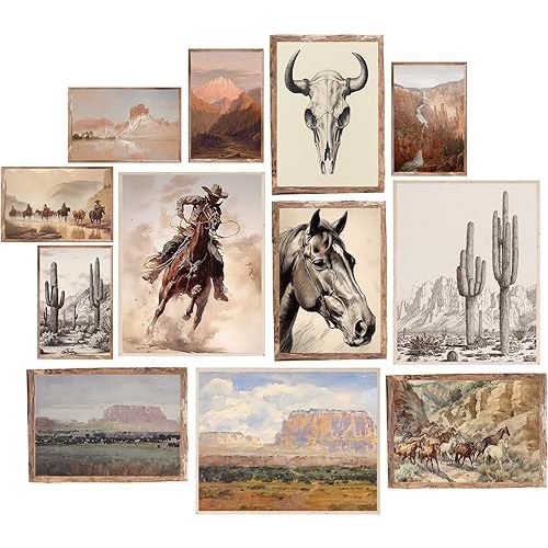 Insire Vintage Western Wall Art, Poster, Western Artwork (8x10 Unframed)