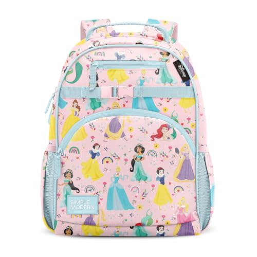 Simple Modern Large Disney Kids Backpack for School Girls and Boys | Princesses Elementary Backpack for Teen | Fletcher Collection | Kids - 16" tall | Princess Rainbows