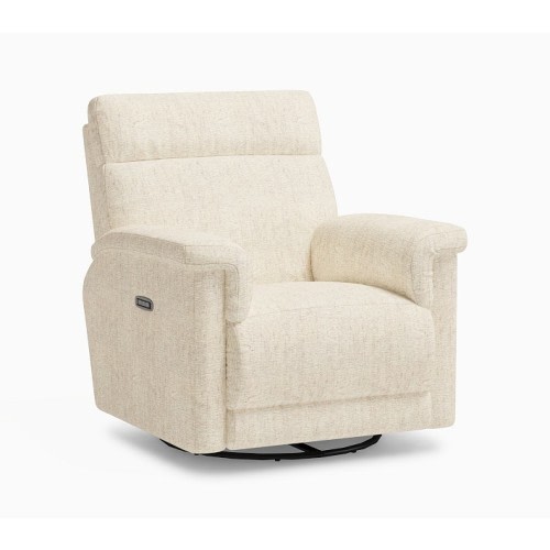 Dream Deluxe Recliner Performance Heathered Chenille Ecru