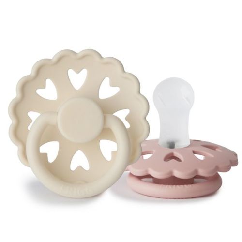 FRIGG Andersen Fairytale Silicone Pacifier 2-Pack Cream/Blush 0-6 Months : Target