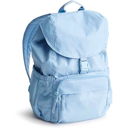 Vera Bradley Women's Ripstop Polyester Berkhill Backpack, Placid Blue, One Size