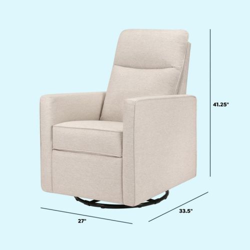 DaVinci Gabby Pillowback Swivel Glider - Beach