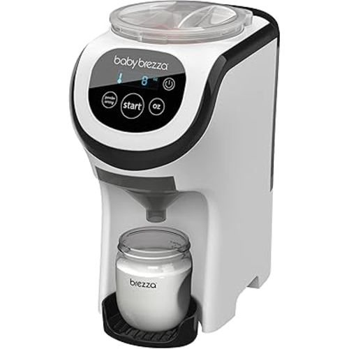 Baby Brezza Formula Pro Mini Baby Formula Mixer Machine Fits Small Spaces and is Portable for Travel– Bottle Makers Makes The Perfect Bottle for Your Infant On The Go, White