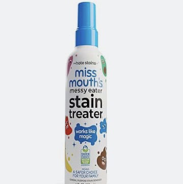 Amazon.com: Miss Mouth's Messy Eater Stain Treater Spray - 4oz Stain Remover - Newborn & Baby Essentials - No Dry Cleaning Food, Grease, Coffee Off Laundry, Underwear, Fabric