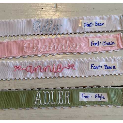 Embroidered Pacifier Clip