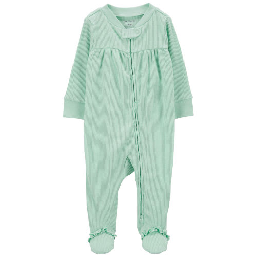 Baby Textured 2-Way Zip Sleep & Play Pajamas - Carter's | Carter's