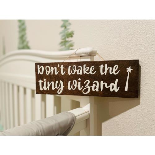 Baby Wizard Nursery Decor, Custom Baby Shower Gift, Wooden Door Sign