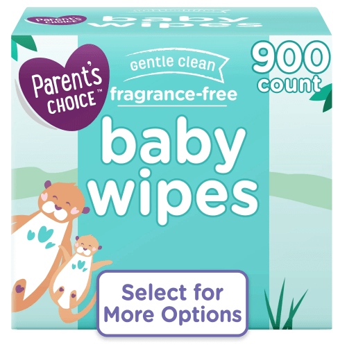 Parent's Choice Fragrance Free Baby Wipes, 900 Count (Select for More Options)