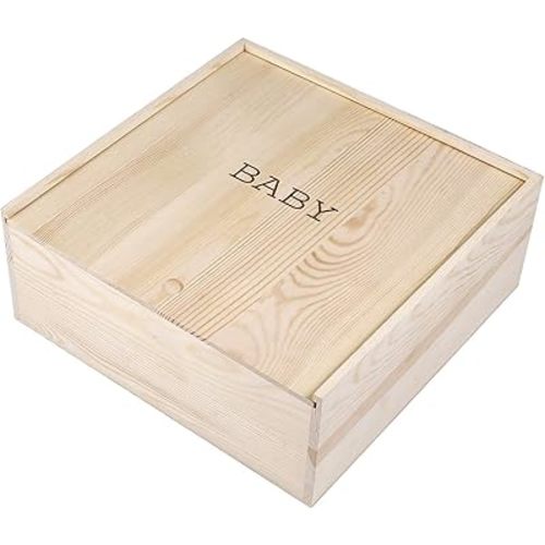Stephan Baby Natural Pine Keepsake Box, Baby