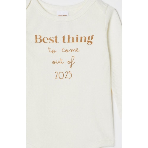 Organic Pointelle Long Sleeve Bubbysuit, 3-6M