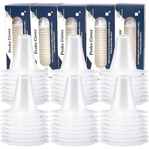 Ear Thermometer Covers for All Braun Thermometer Models, Disposable Digital Ear Thermometers Lens Filters Refill Caps, 100 Count