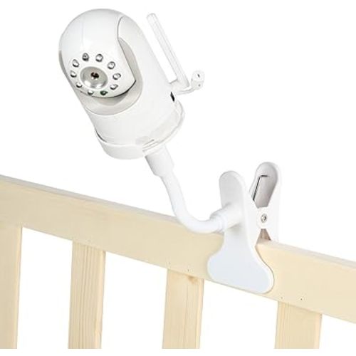 Baby Monitor Clamp Mount, Universal Baby Camera Holder, Stand for Crib, Cot, Shelves, Furniture, Compatible with Infant Optics DXR 8 & DXR-8 Pro (Clamp Mount)