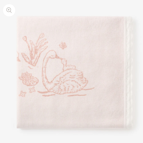Swan Knit Blanket
