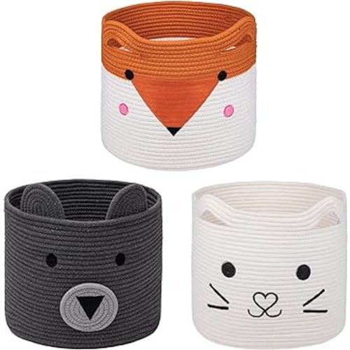 Amazon.com: AXHOP Toy Storage Toy Box 11x11 Small Storage Bins for Kids, Shelves, Organizing. Baby, Dog Toy Organizers and Storage, Baskets for Organizing Toy Basket.(Orange Fox) : Everything Else