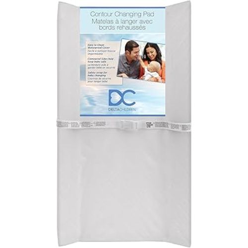 Delta Children Contoured Changing Pad, White