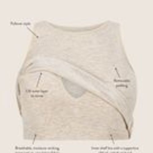 Sublime® Bamboo Maternity & Nursing Longline Bra Top