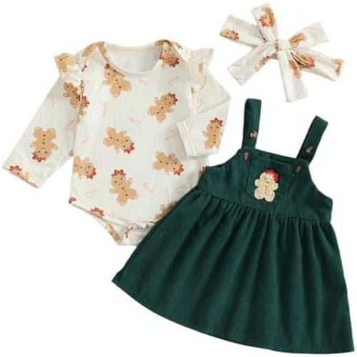 Baby Girl Halloween Outfit Newborn Pumpkin Long Sleeve Romper COverall Dress Skirt Set Cute Infant Fall Clothes
