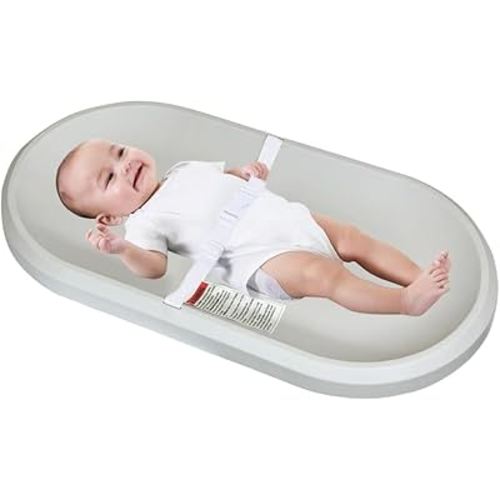 Baby Changing Pad, Lightweight & Wipeable Changing Pad, Foam Changing Pad, Comfortable and Waterproof, Fits All Changing Table (Light Gray)