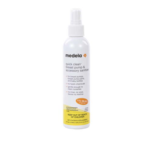 Medela Quick Clean Breast Pump & Accessory Sanitizer Spray, 8 fl oz HSA/FSA Eligible