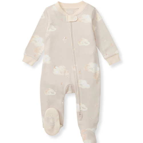 Good Night Sky Organic Cotton Sleep and Play Ice Flow