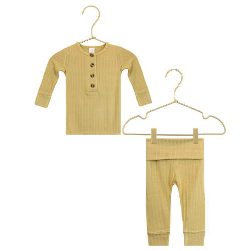 Charlie Ribbed Top + Bottoms - Size: 3-6 mos