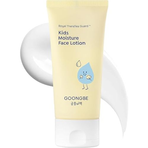 Kids' Moisture Face Lotion - Korean Kids Daily Face Moisturizer - 8hr Moisturizing Refreshing Cream Type Lotion with Cica and Allantoin - Allergen Free Scent, 2.7 fl.oz.