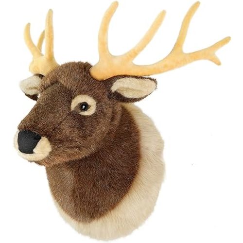 Evander The Elk Head - 25 Inch Stuffed Animal Plush
