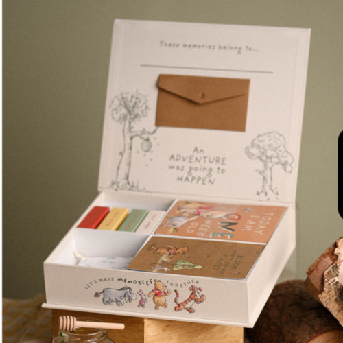 Disney Winnie the Pooh Keepsake Box With 12 Milestone Cards