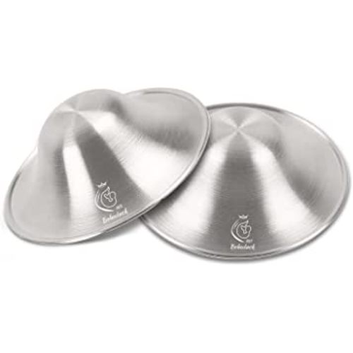 Boboduck Nipple Shields for Nursing Newborn - 925 Silver Nursing Cups Protect Your Nursing Nipple, Newborn Must Haves Nipple Pads, Nipple Covers Protector for Breastfeeding (Regular Size)