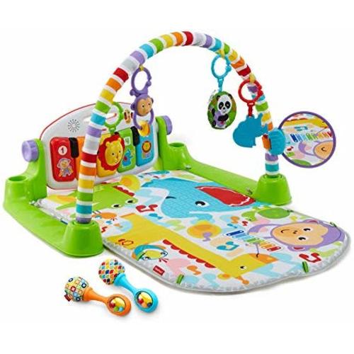 Fisher-Price Deluxe Kick & Play Piano Gym & Maracas - Piano Gym & Maracas, Gender Neutral - Multicolor