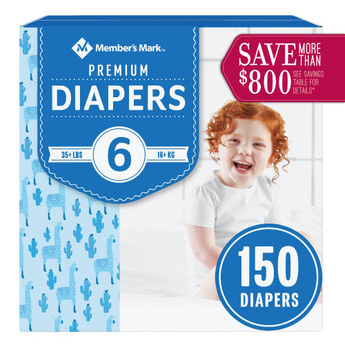 Member's Mark Premium Baby Diapers, Sizes: Newborn - 7 - Sam's Club
