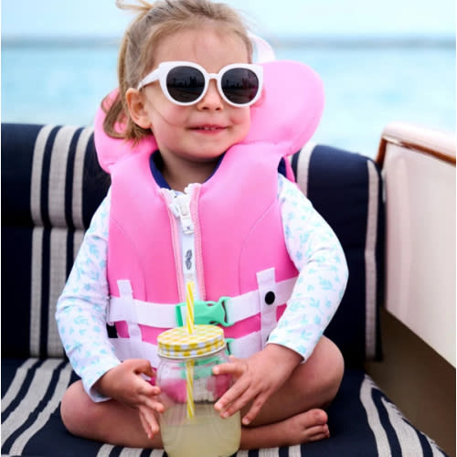 Pink USCG Infant Life Jacket – Line + Cleat