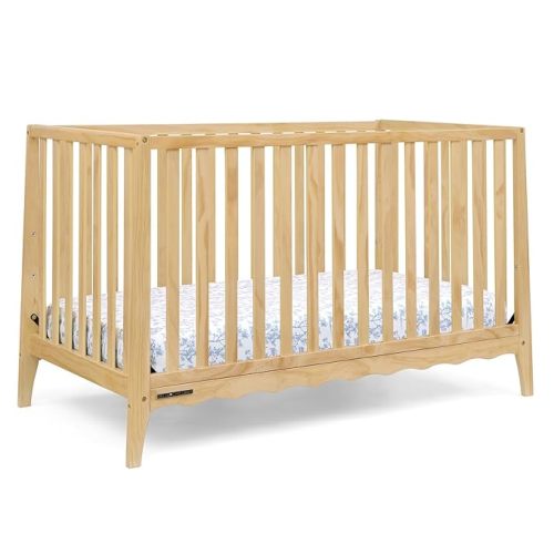 Delta Children Lulu 5-in-1 Convertible Crib, Converts to Toddler Bed, Daybed, Sofa & Full-Size Bed, Greenguard Gold Certified, Fits Standard Crib Mattress, 3 Mattress Heights for Baby, Natural