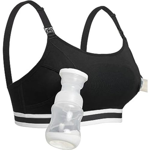 Hands Free Pumping Bra, Adjustable Breast-pumps Holding And Zipper Nursing  Bra, Suitable For Breastfeeding-pumps By Medela, Lansinoh, Philips Avent, S