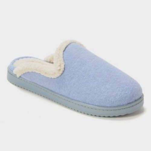 dluxe by dearfoams Women's Slide Slippers - Blue M