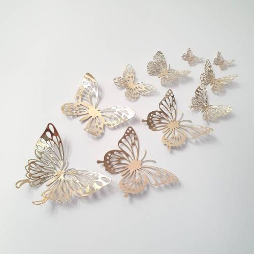 Butterfly Nursery Decor, Butterfly Decor, Gold Butterfly, Gold Nursery Decor, Butterfly Wall Art, Gold Room Decor,  Gold Wall Decor