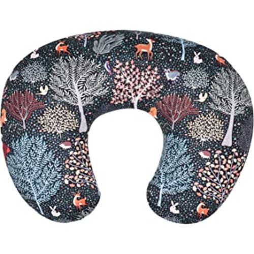 Baby Nursing Pillow Cover, Woodland Breastfeeding Pillow Slipcover Girls Boys, Nursing Pillow Case for Newborn, Soft Fabric Fits Snug On Infant, Washable & Breathable, Animals