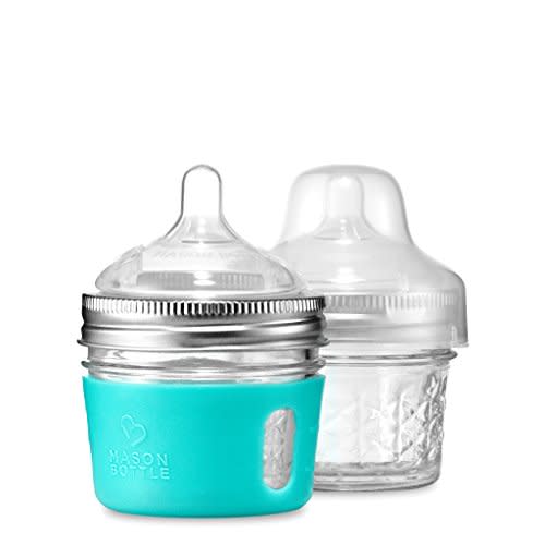 NatureBond Silicone Breast Pump with lid, Stopper, Strap, Pouch.  Breastfeeding Essential Premium All in 1 Set. 3.4oz 100ml (Premium  All-in-ONE) : Baby 