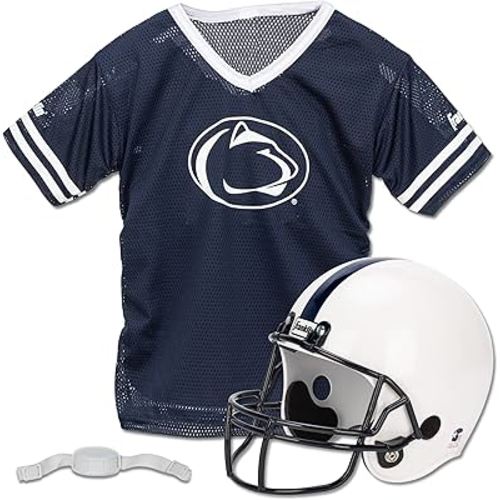Franklin Sports NCAA Kids Football Helmet + Jersey Sets - College Uniform + Helmet Sets for Boys & Girls-Toy Kids Costume Set