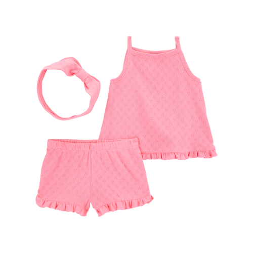 Carter's® | 3 Piece Pointelle Heart Outfit Set