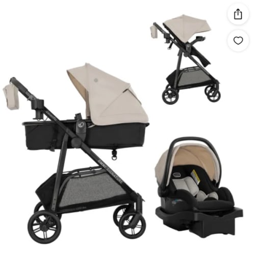 Evenflo Omni Signature Travel System with LiteMax infant Car Seat (Coastal Cofee) - Walmart.com