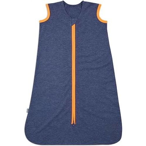 HALO Sleepsack Ideal Temp, Baby Wearable Blanket, TOG 1.0, Navy/Orange, Medium
