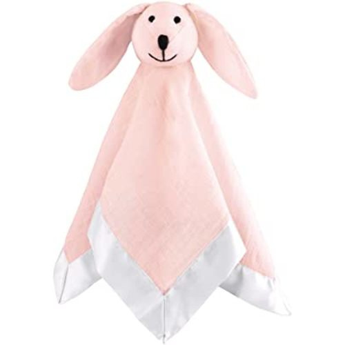 aden + anais Essentials Classic Lovey, Cotton Muslin Bunny, Pink
