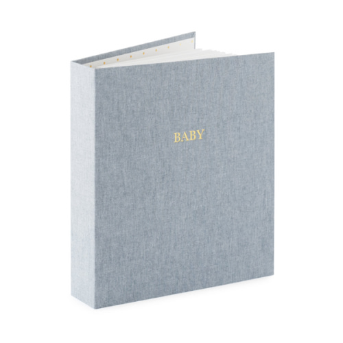 Baby Milestone Book, Chambray | Sugar Paper