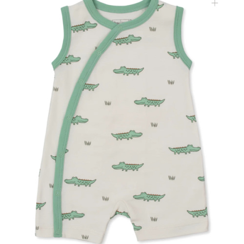 Kissy Love Crocodile Walk Sleeveless Playsuit Size: 12-18m