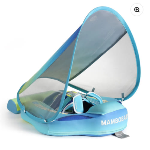 Mambobaby Float with Canopy and Tail Rainbow